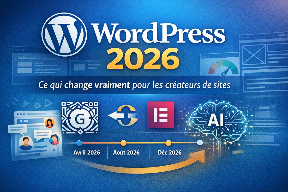 WordPress en 2026 : ce qui change vraimentpour les créateurs de sites
